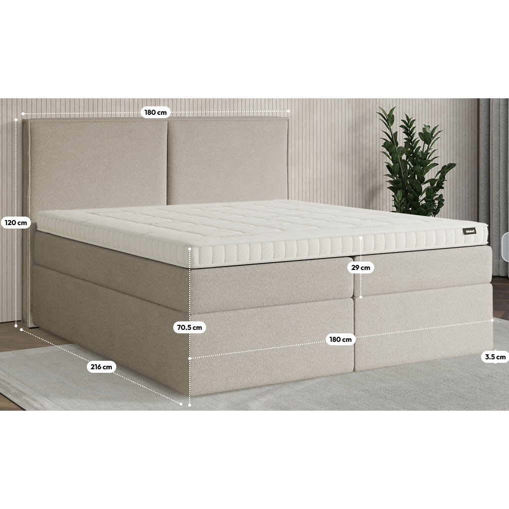 Premium Boxspringbett B-Ware in 180x200 cm ♻️
