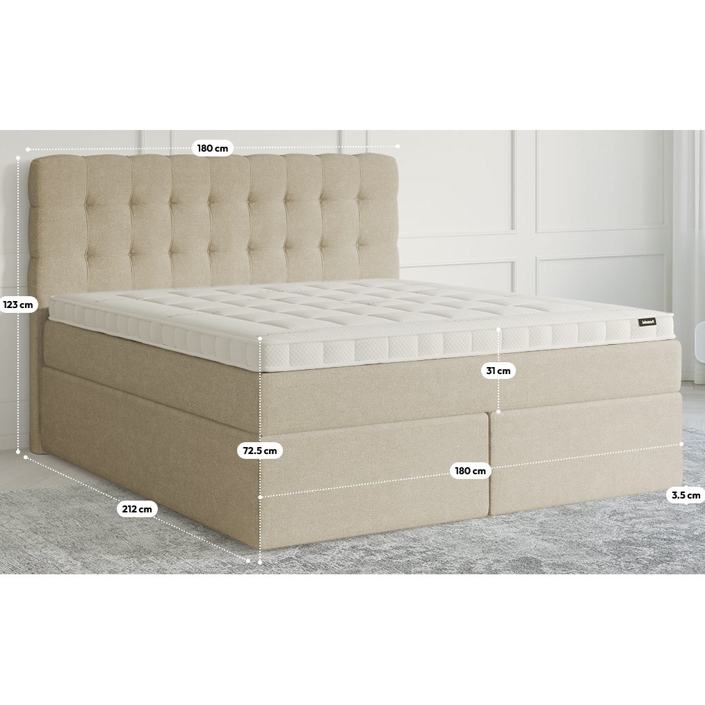 Premium Boxspringbett B-Ware in 180x200 cm ♻️