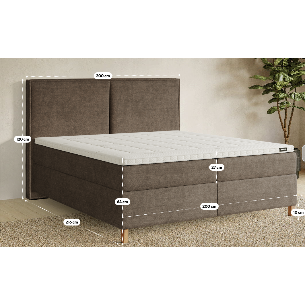 Premium Boxspringbett B-Ware in 200x200 cm ♻️