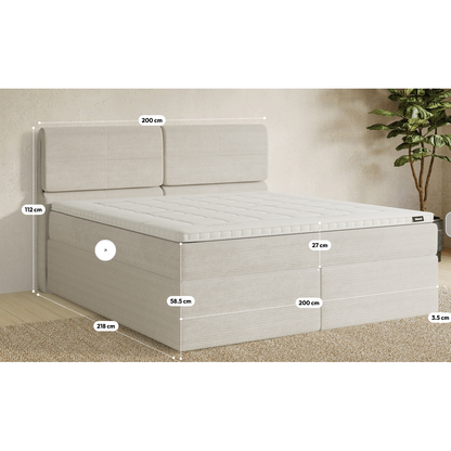 Premium Boxspringbett B-Ware in 200x200 cm ♻️