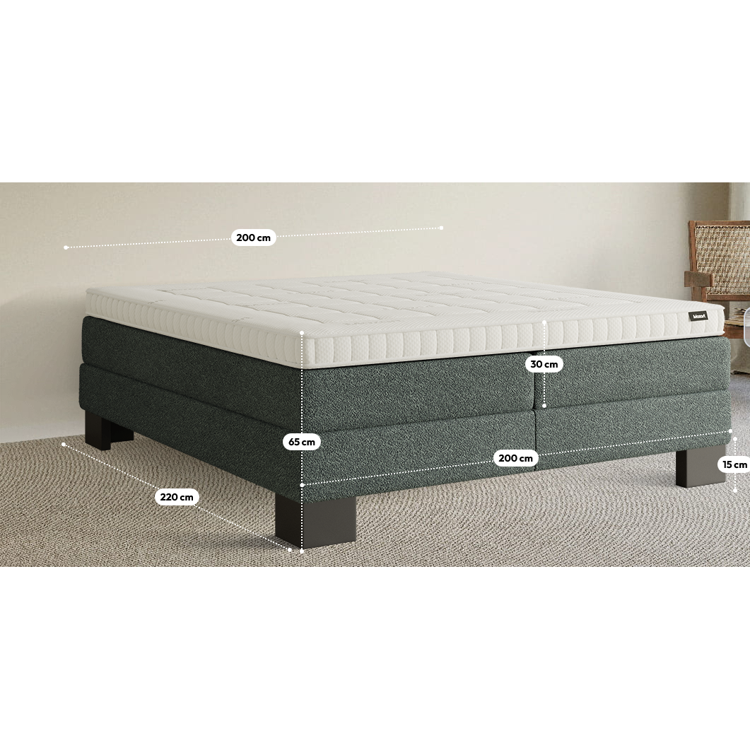 Premium Boxspringbett B-Ware in 200x220 cm ♻️