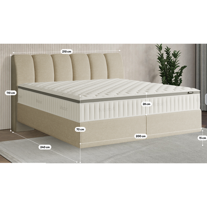 Premium Boxspringbett B-Ware in 200x220 cm ♻️
