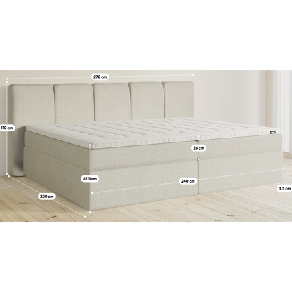 Premium Boxspringbett B-Ware in 240x200 cm mit Stauraum ♻️