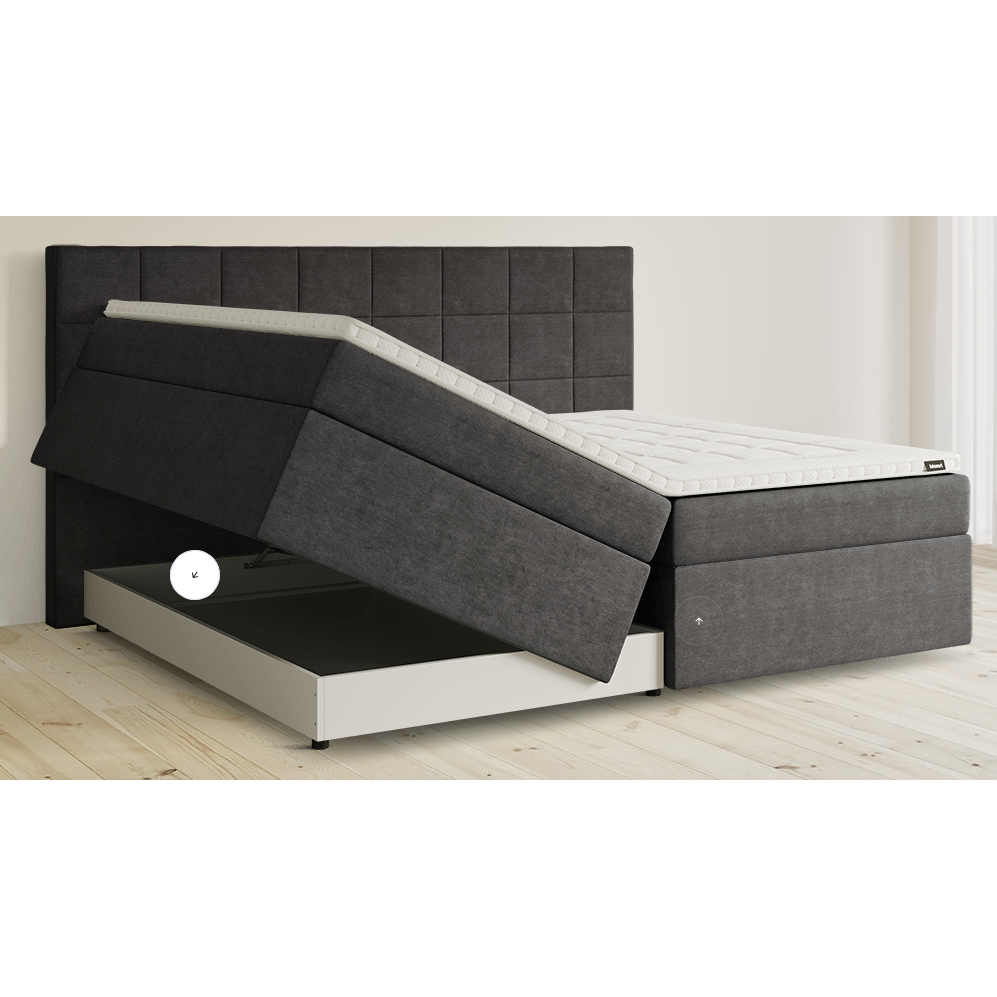 Premium Boxspringbett B-Ware in 240x200 cm mit Stauraum ♻️