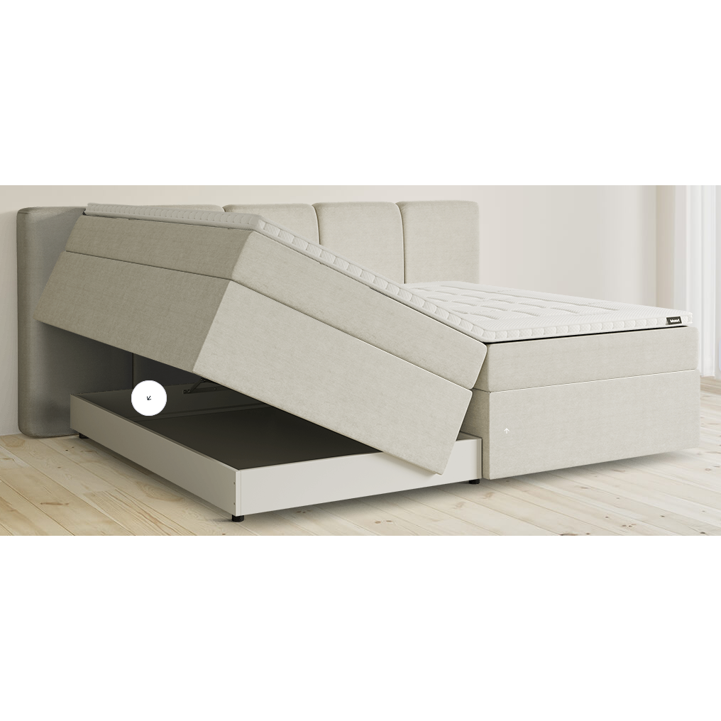 Premium Boxspringbett B-Ware in 240x200 cm mit Stauraum ♻️