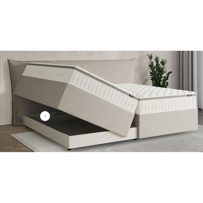 Premium Boxspringbett B-Ware in 240x220 cm mit Stauraum ♻️ 
