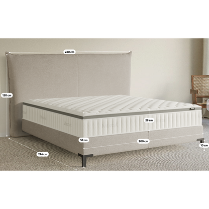Premium Boxspringbett Bett B-Ware in 200x200 cm ♻️