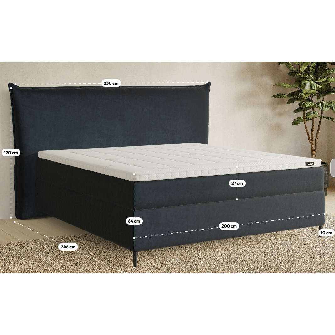 Premium Boxspringbett Bett B-Ware in 200x220 cm ♻️