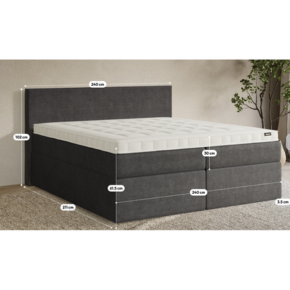 Premium Boxspringbett Familienbett B-Ware in 240x200 cm ♻️