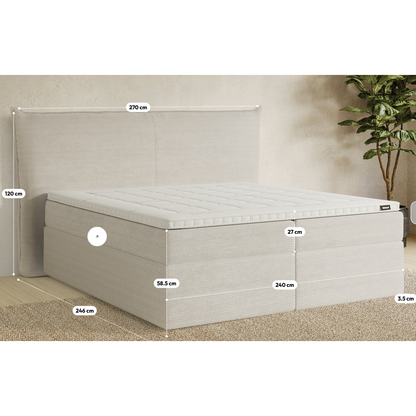 Premium Boxspringbett Familienbett B-Ware in 240x220 cm ♻️