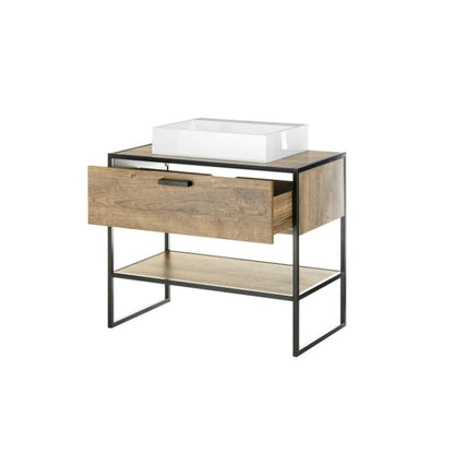SPELL Waschbeckenunterschrank – Haveleiche Cognac ♻️