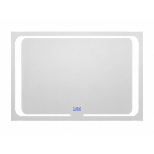 SP Badspiegel 4 Spiegel mit LED Licht, Uhr, Datum u. Heizung – 100×65×3 ♻️