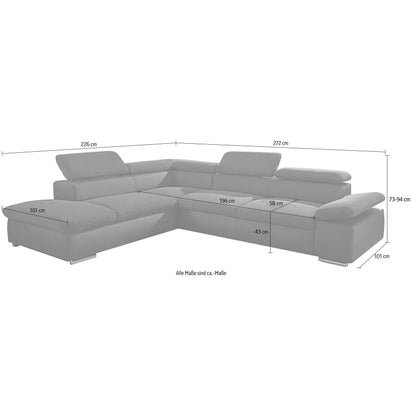Sofa Ecksofa B-Ware Valantine ♻️