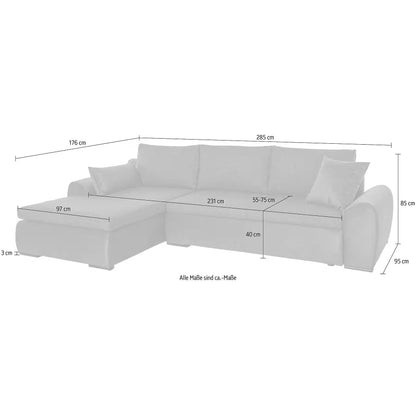 Sofa Ecksofa B-Ware Win mit Schlaffunktion ♻️ 