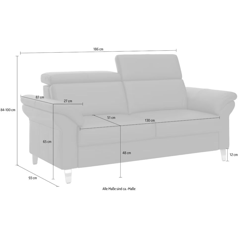 Sofa Set 3-2-1 Sitzer in LEDER Arngast sit&more B-Ware ♻️