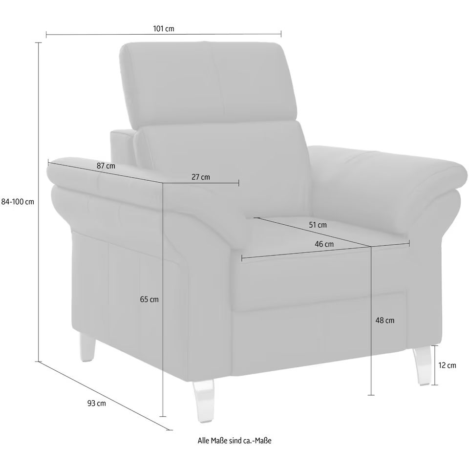 Sofa Set 3-2-1 Sitzer in LEDER Arngast sit&more B-Ware ♻️