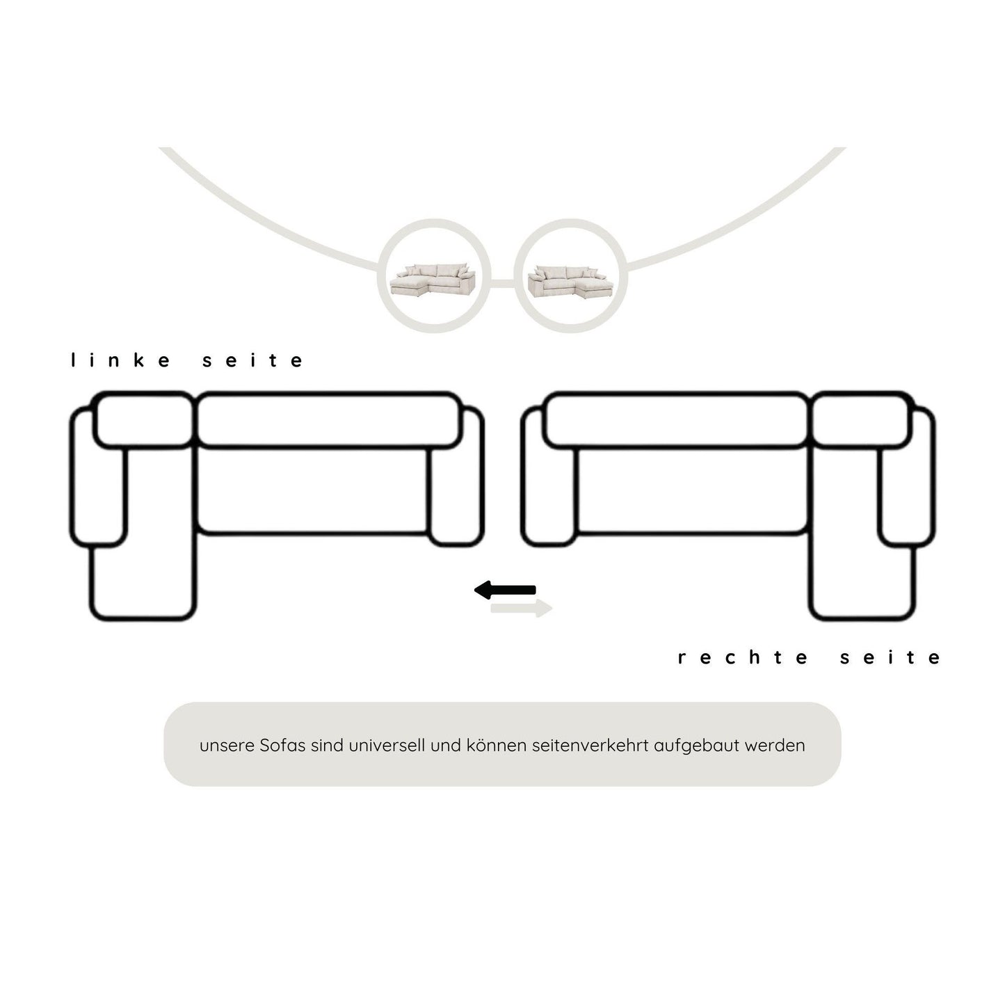 Sofa XXL Ecksofa B-Ware Soft&amp;Cosy