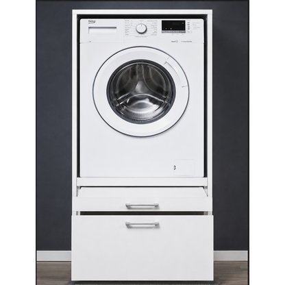 WASHTOWER Hochschrank Schrank 3 – laminat weiß ♻️