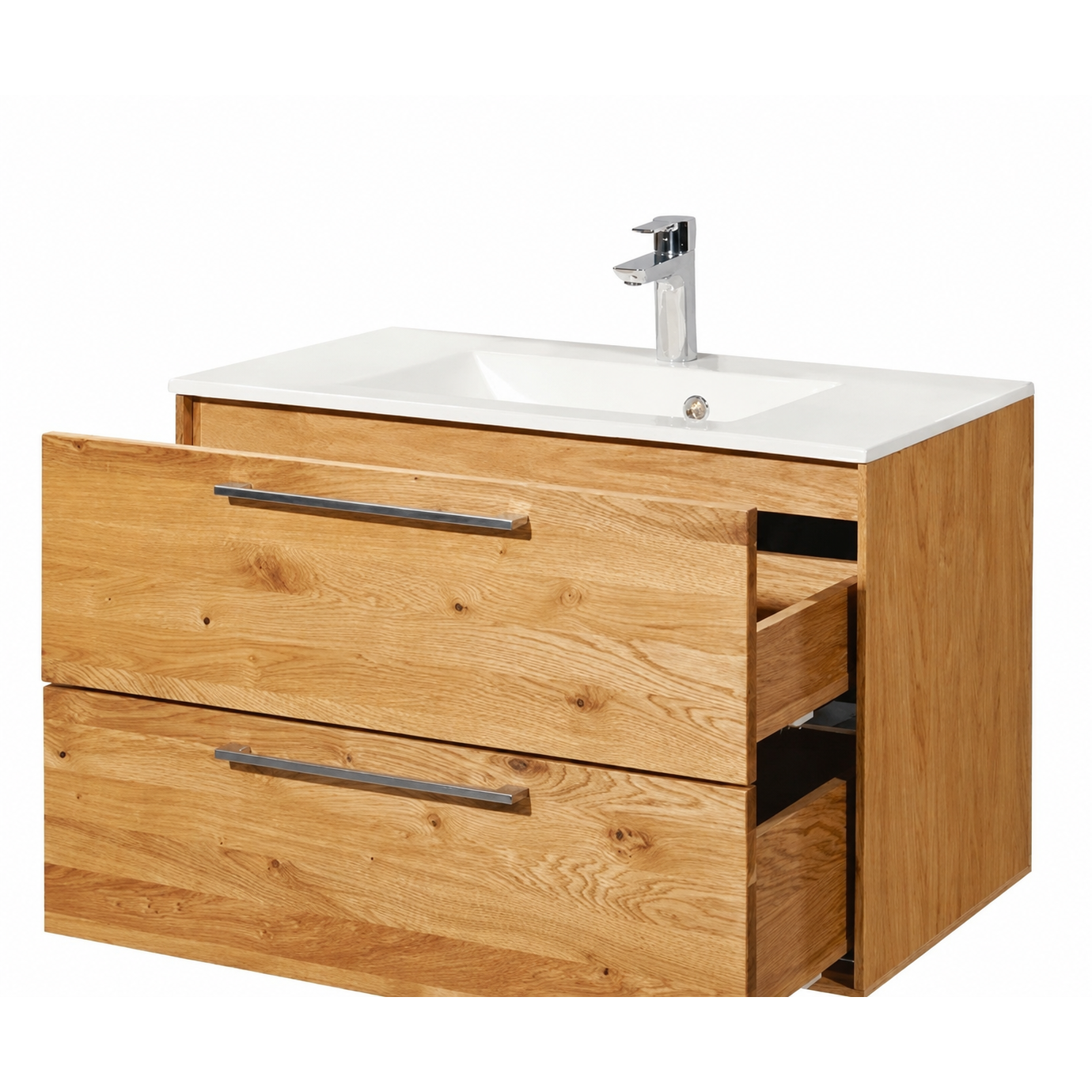 Waschbecken 80 cm – Weiß ♻️