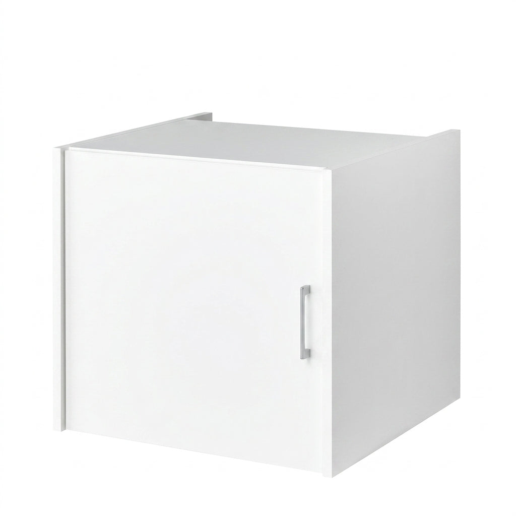 Waschmaschinenschrank Aufsatzschrank 9 – laminat weiß ♻️