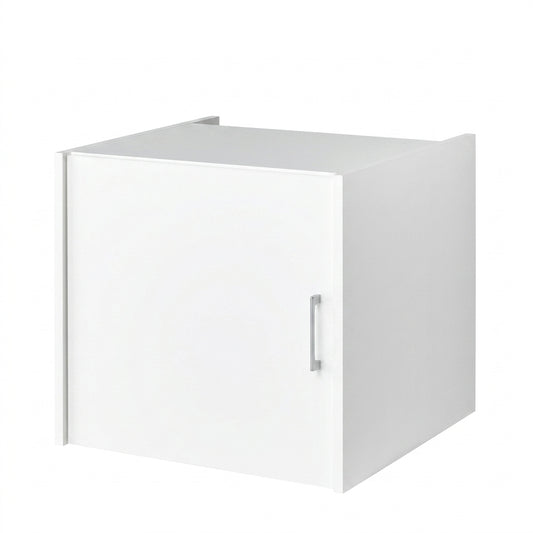 Waschmaschinenschrank Aufsatzschrank 9 – laminat weiß ♻️