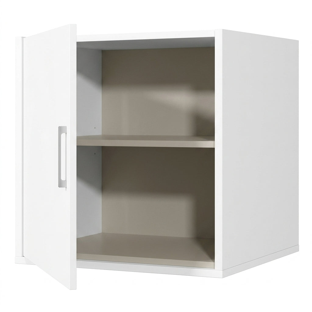 Waschmaschinenschrank Aufsatzschrank 9 – laminat weiß ♻️