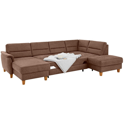 Wohnlandschaft Sofa U-Form B-Ware Palmera mit Schlaffunktion 
