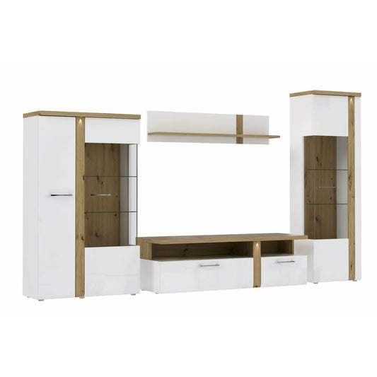 Wohnzimmerprogramm Wohnwand Tuluza 4-tlg 🔶