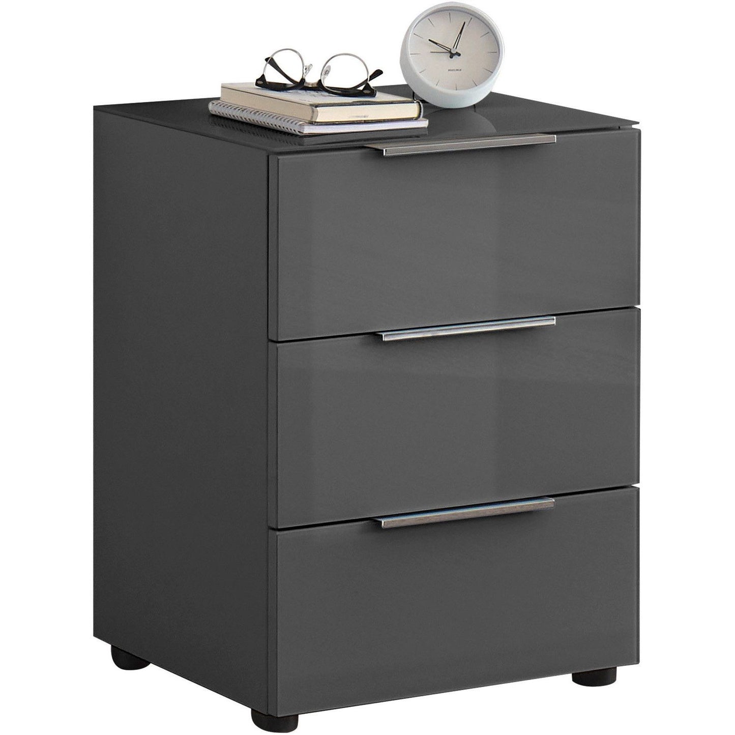 Santorin bedside table with glass front ♻️