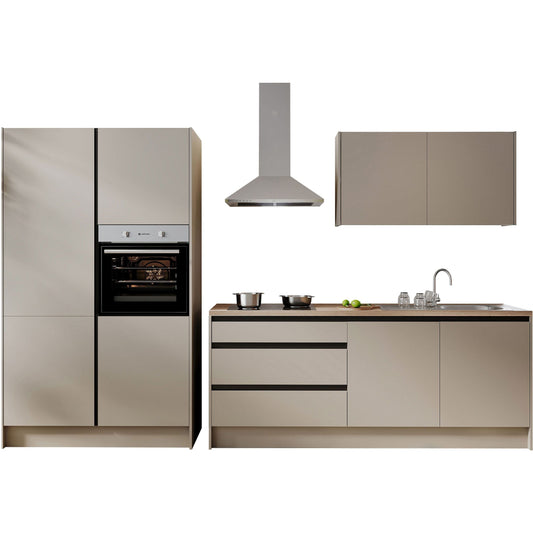Küche Küchenblock B-Ware ISIS mit E-Geräte 335 cm Kashmir B-Ware ♻️