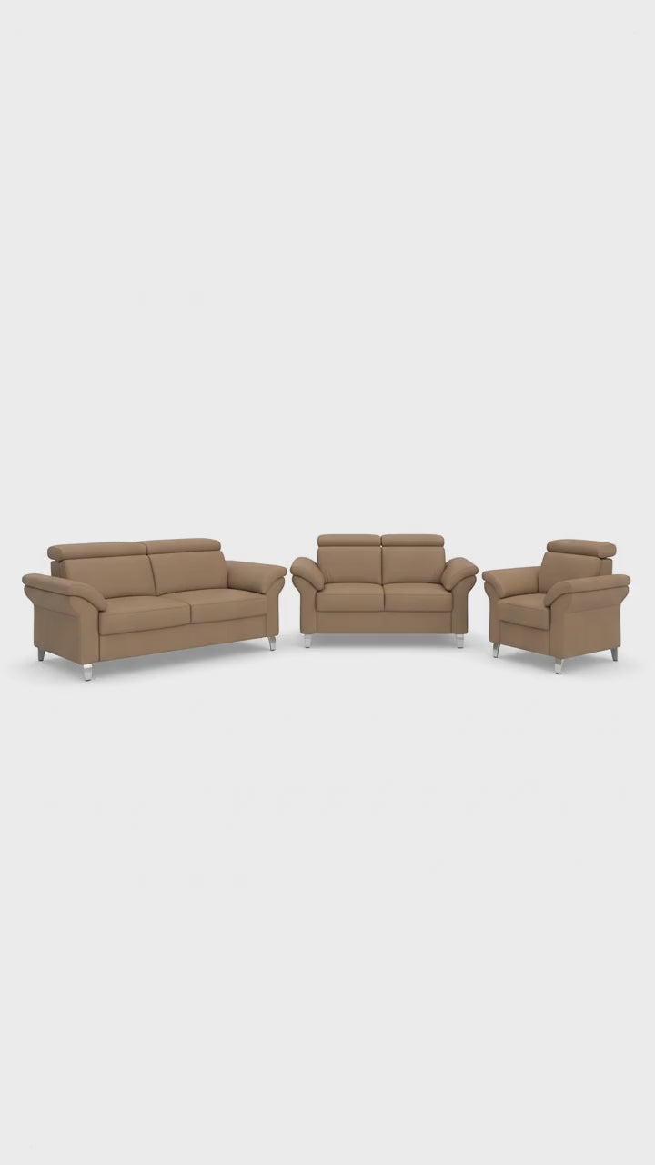Sofa Set 3-2-1 Sitzer in LEDER Arngast sit&more B-Ware ♻️6